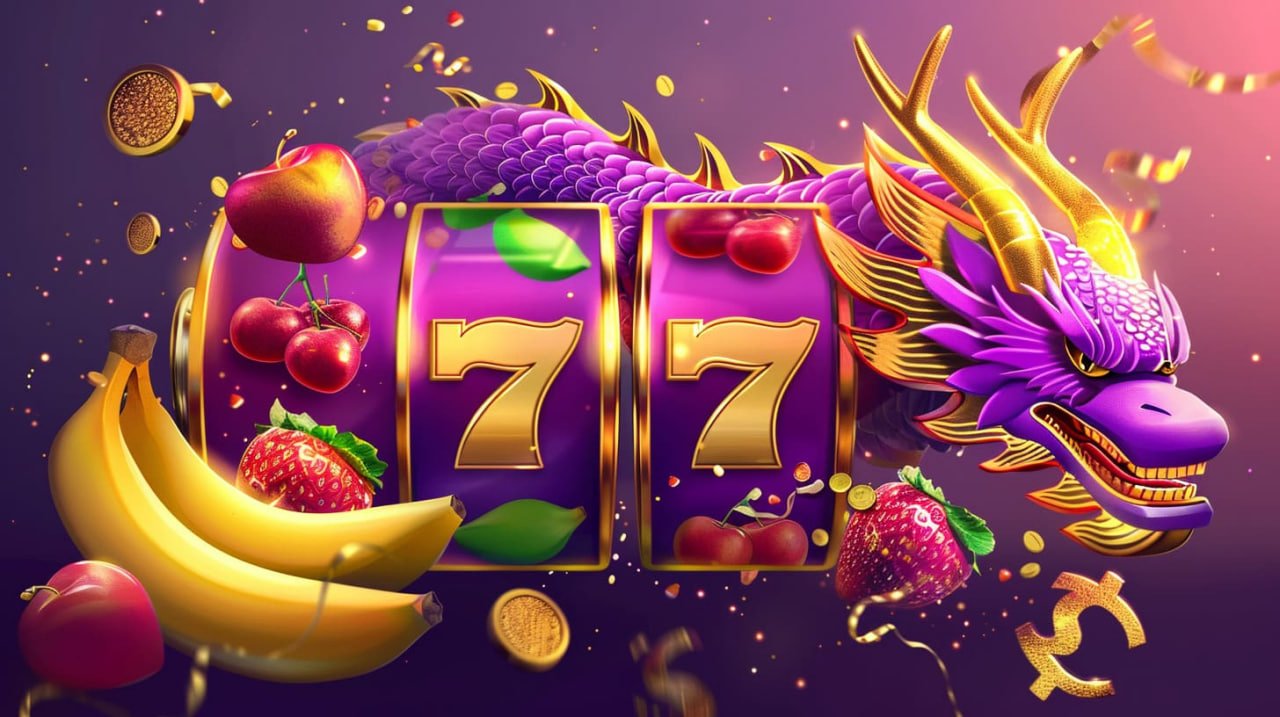 Receh168 slot klasik 3 gulungan bergaya retro dengan simbol buah dan sevens